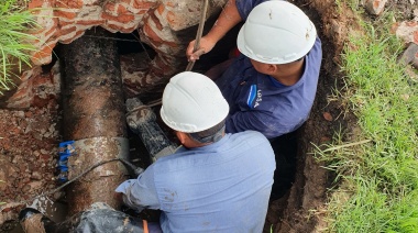 La Plata: realizan trabajos para optimizar la red de agua cerca del Cementerio