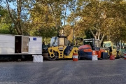 Comenzó la pavimentación en los alrededores de las plazas Italia y Rocha
