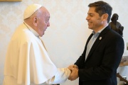 Axel Kicillof se reunió con el Papa Francisco en Roma